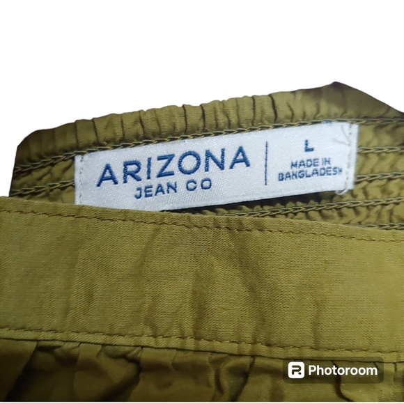 5/$25 Green Puff Sleeve Floral Embroidered Short Sleeve Cottagecore Top - Picture 4 of 7